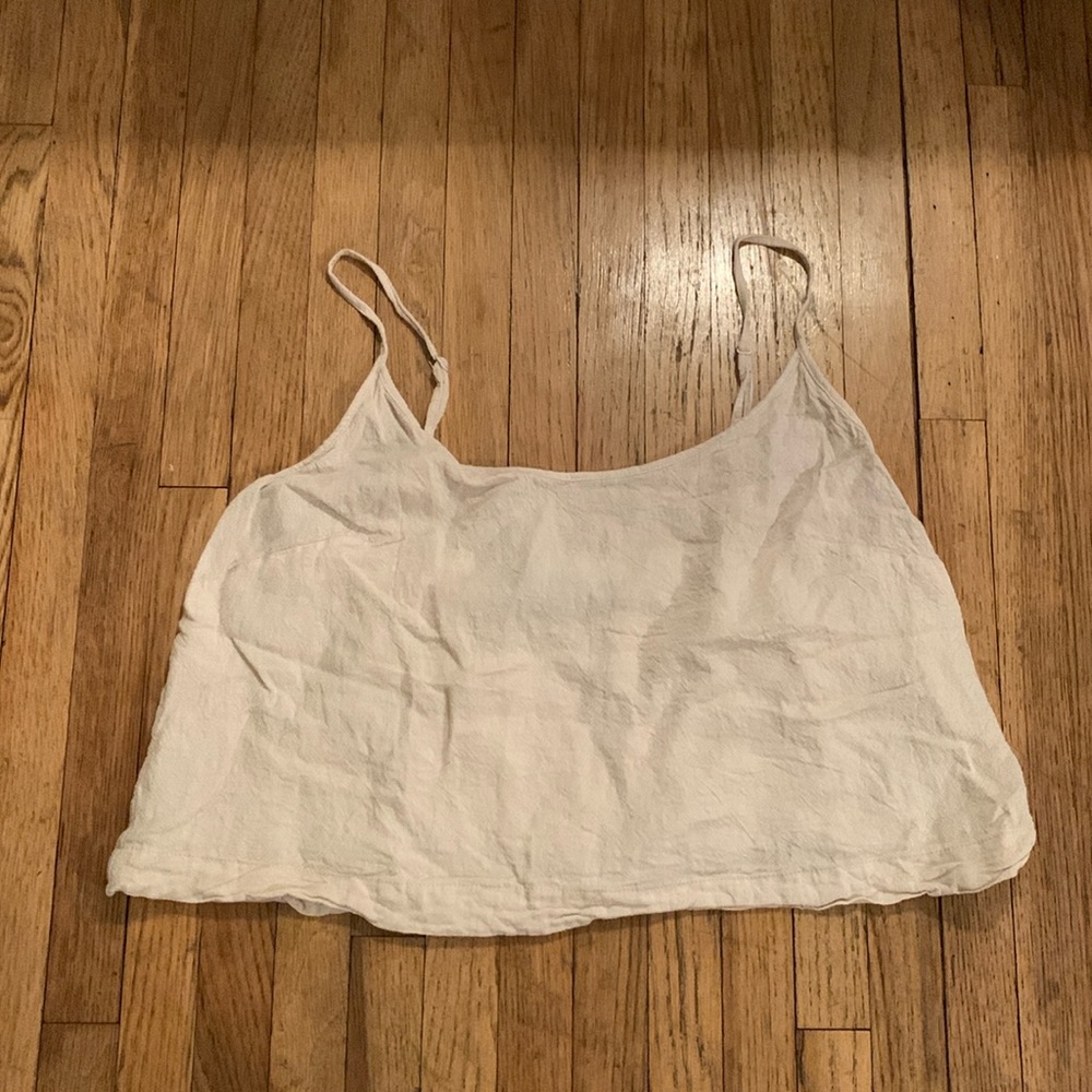 GLASSONS Tank Linen Blend top size 6